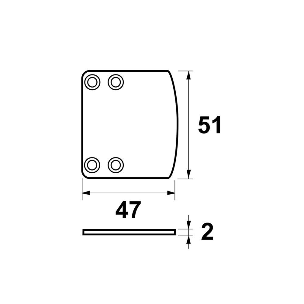 onderlegplaat axa-3
