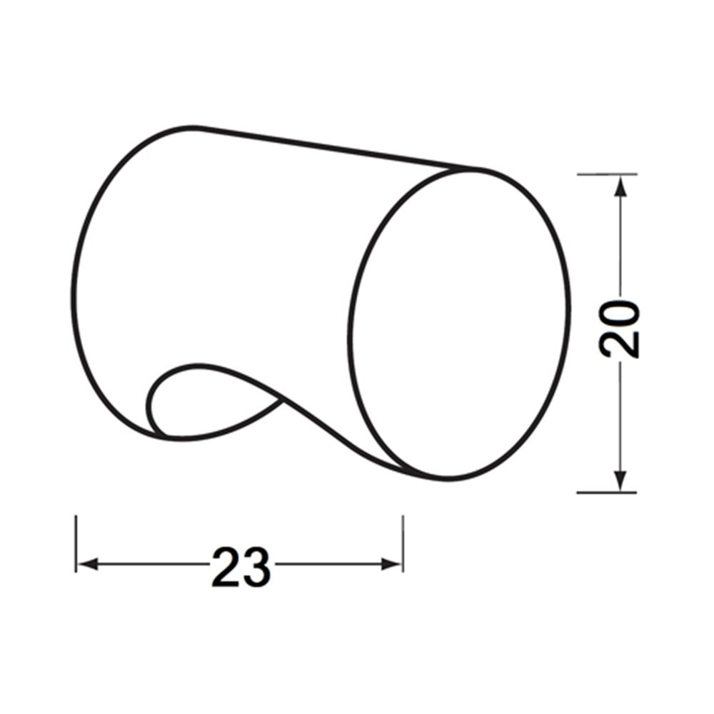 meubelknop aluminium zwart hermeta-3