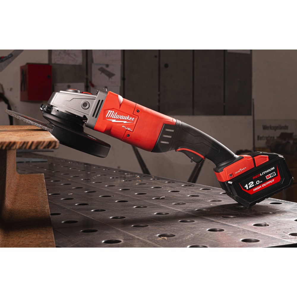 accu haakse slijper milwaukee 230mm-18