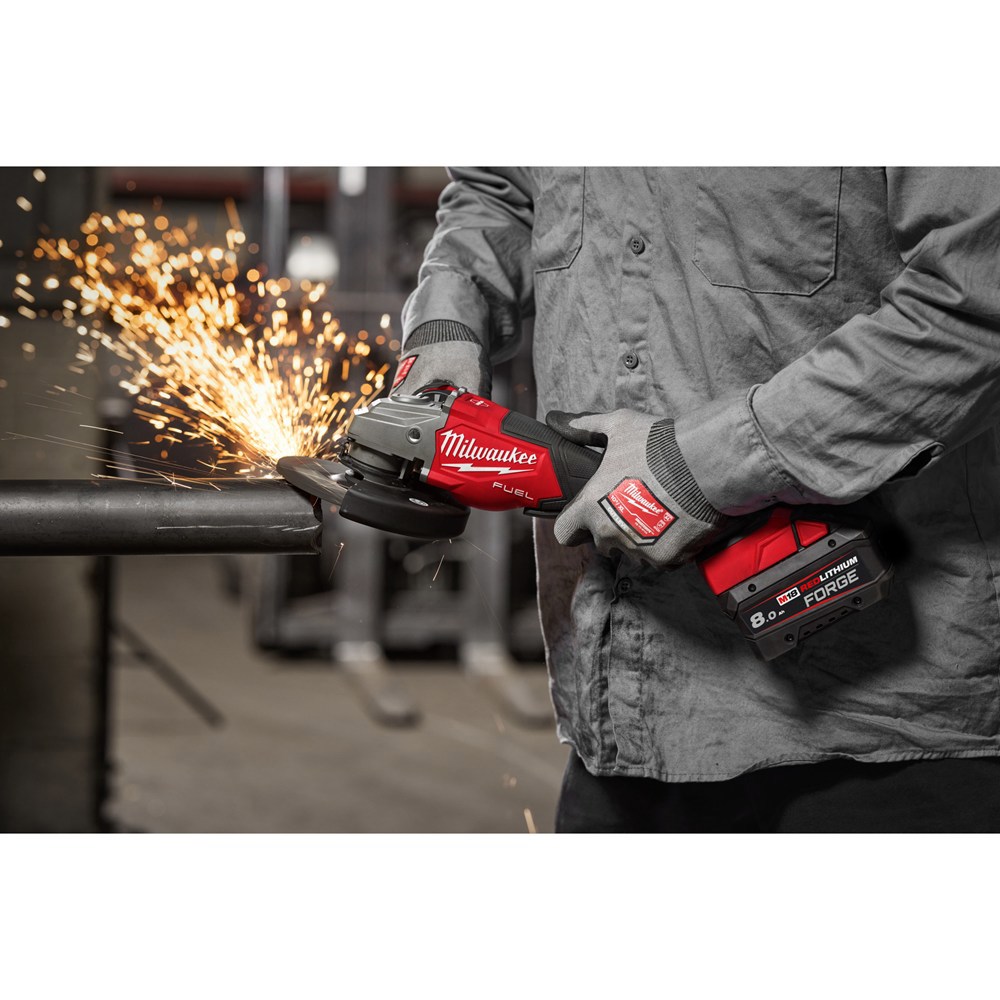 accu haakse slijper milwaukee 125mm-9
