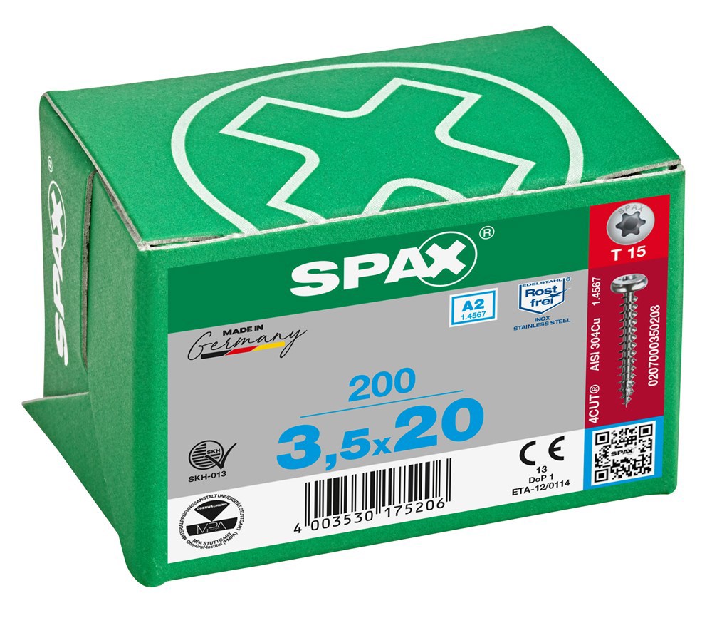spaanplaatschroef rvs a2 spax-5