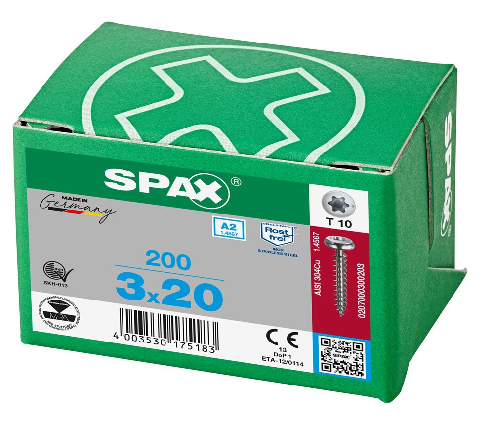 spaanplaatschroef rvs a2 spax-8