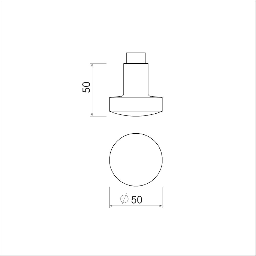 knopkruk gatdeel aluminium f1 ami-3