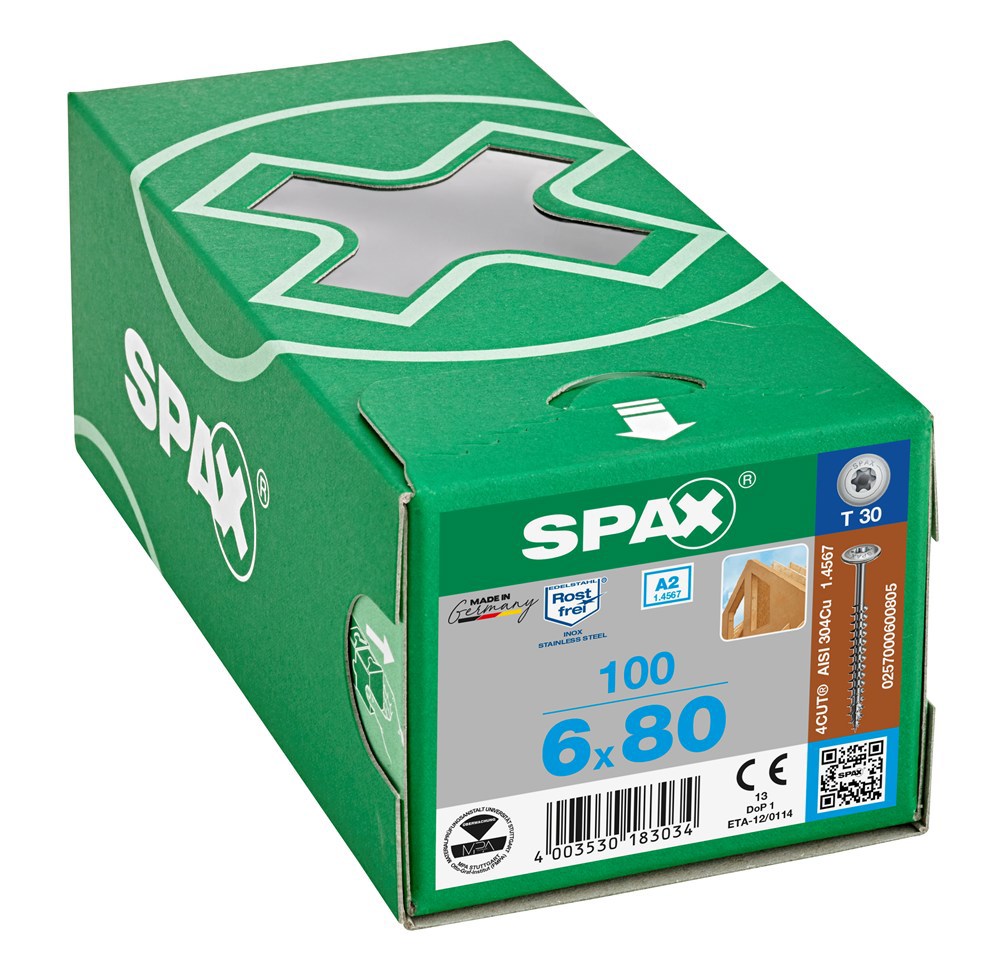 tellerkopschroef rvs a2 spax-5