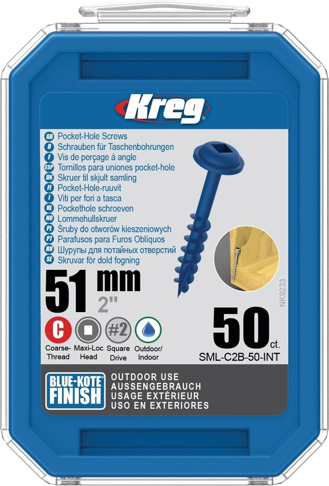 pockethole schroef blauw gecoat  kreg
