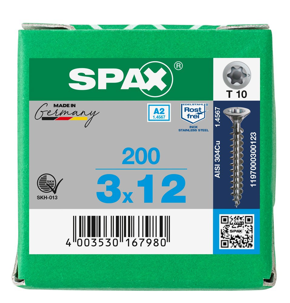 spaanplaatschroef rvs a2 spax-7