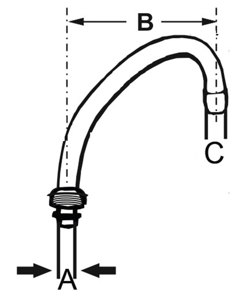 bovenuitloop draaibaar chroom grohe-3