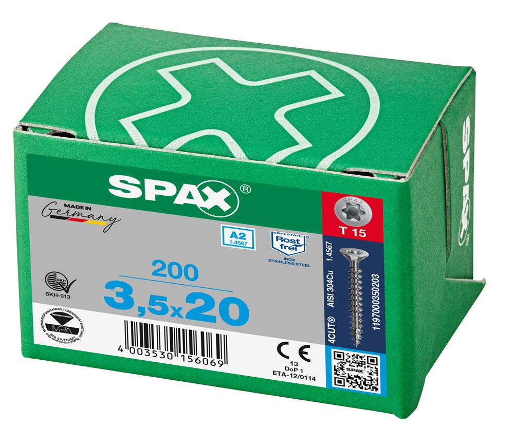 spaanplaatschroef rvs a2 spax-6