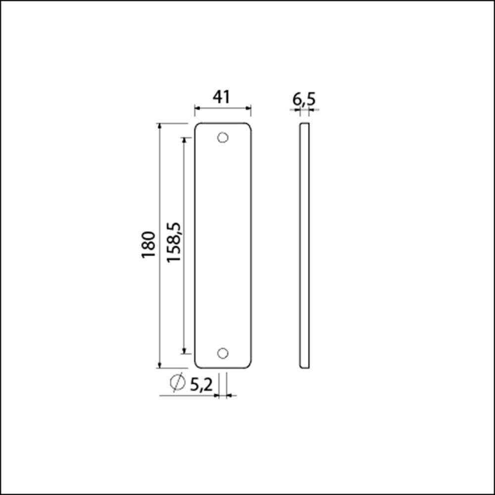kortschild aluminium f2 ami-3