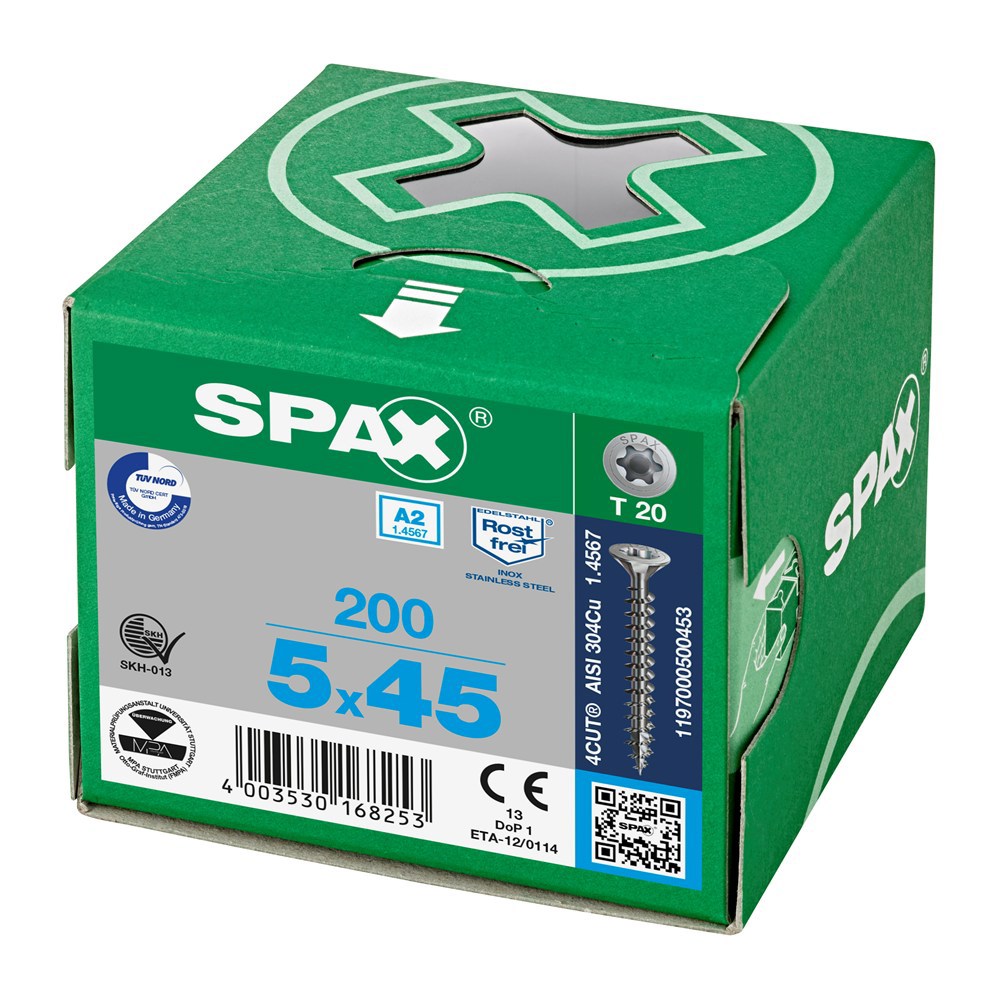 spaanplaatschroef rvs a2 spax-6