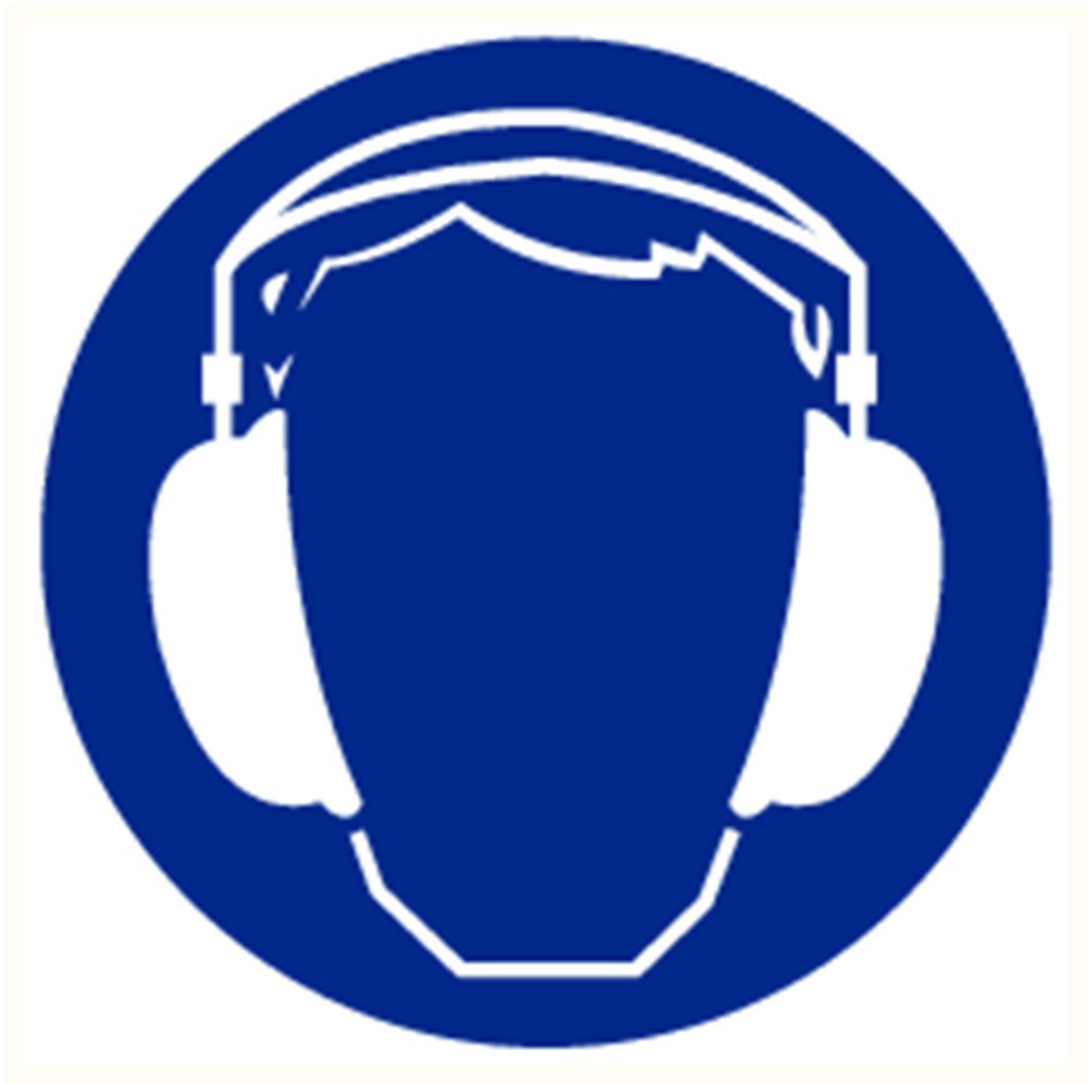 gebodssticker vinyl blauw/wit