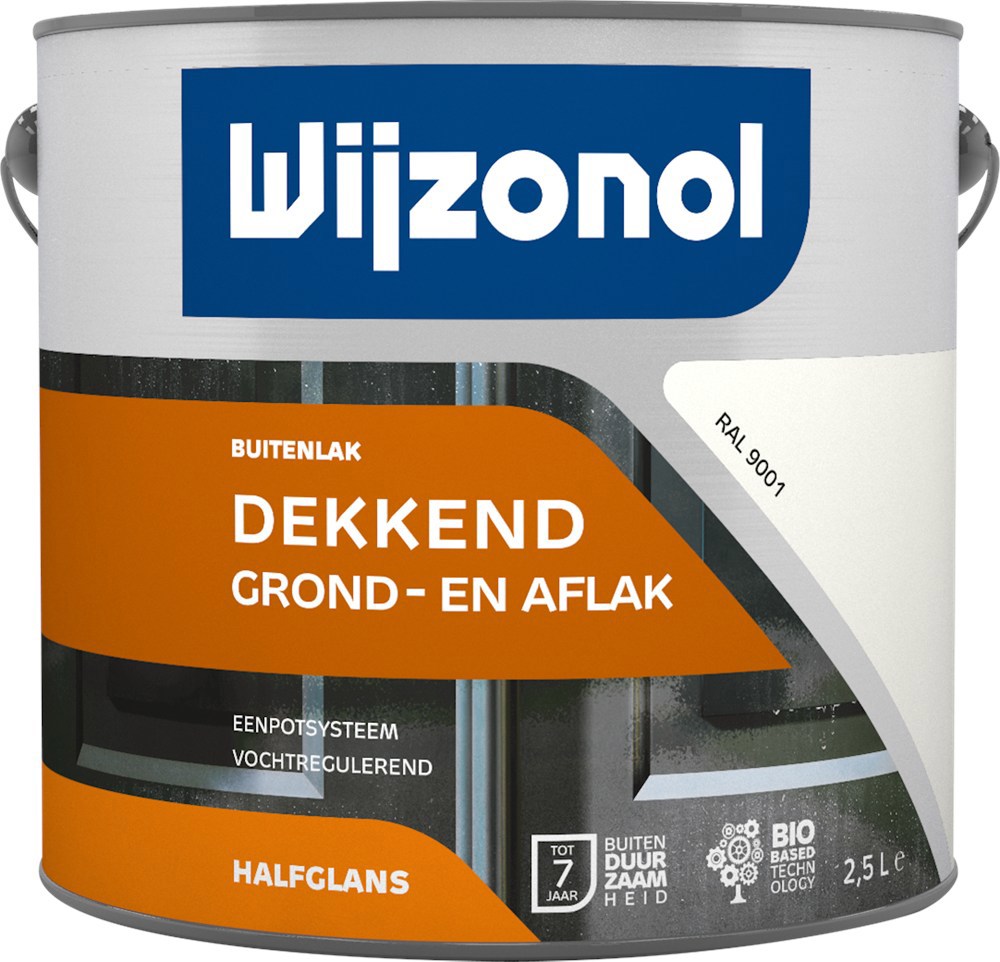 buitenverf halfglans crème wit