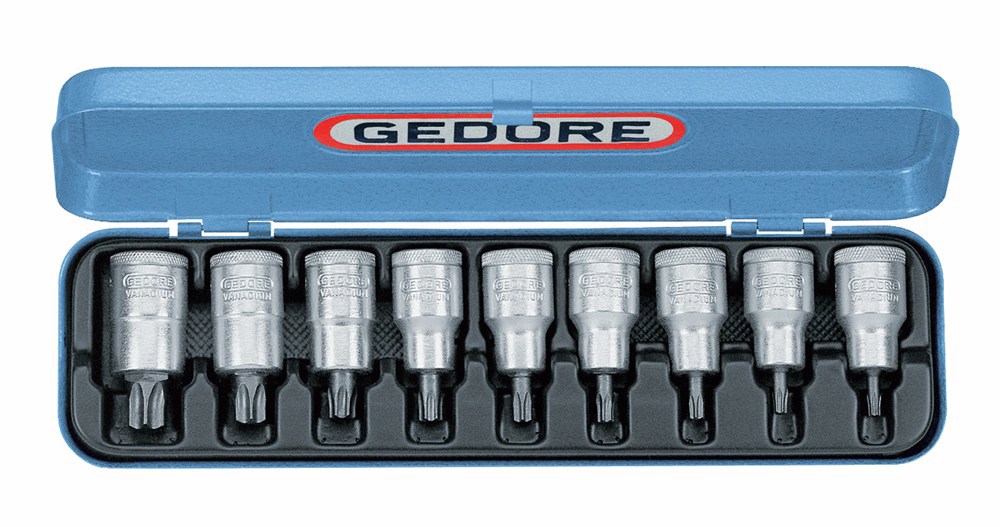 dopsleutel schroevendraaierset gedore