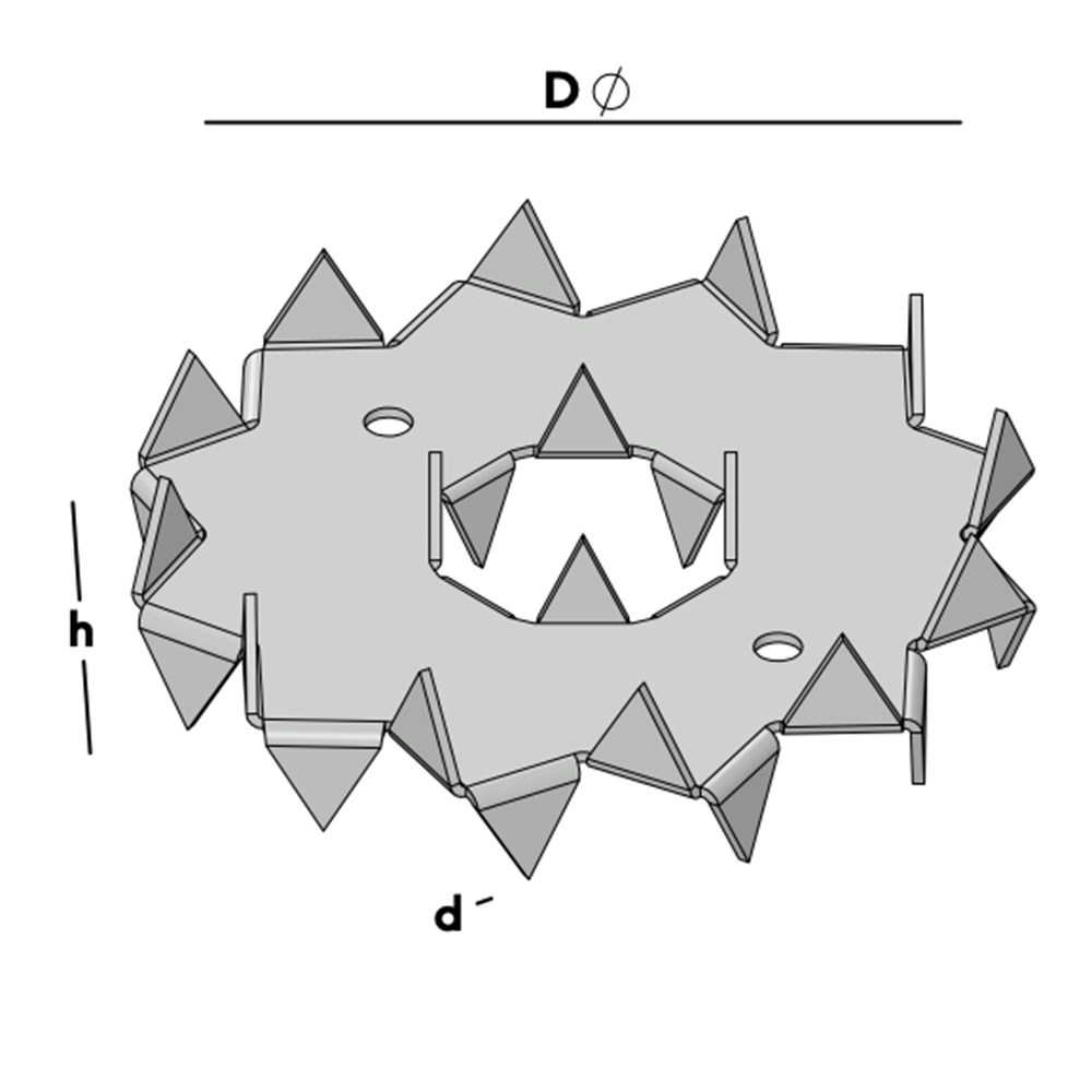 kramplaat dubbel thvz-3