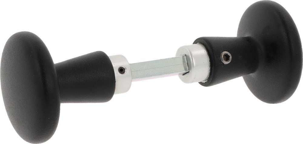 knopkruk aluminium zwart oxloc