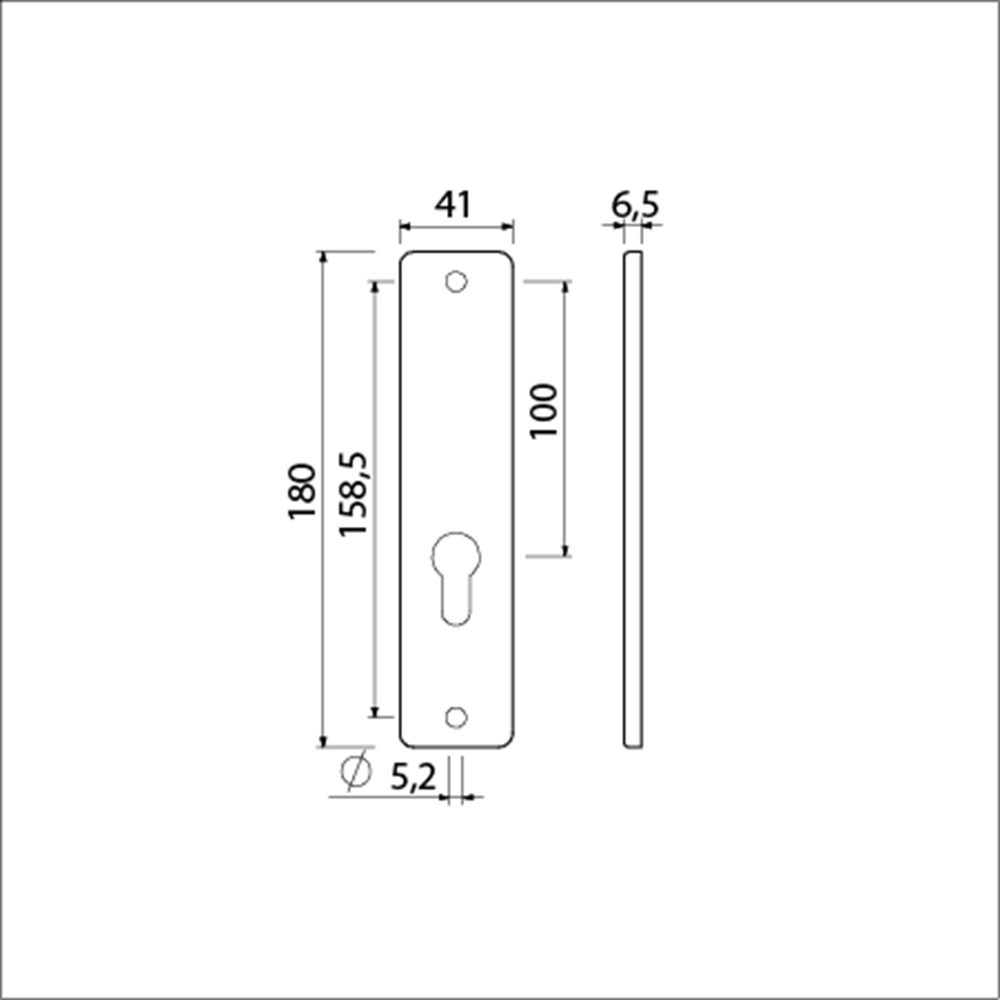 kortschild aluminium f1 ami-3
