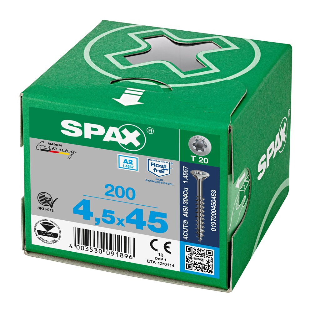 spaanplaatschroef rvs a2 spax-6