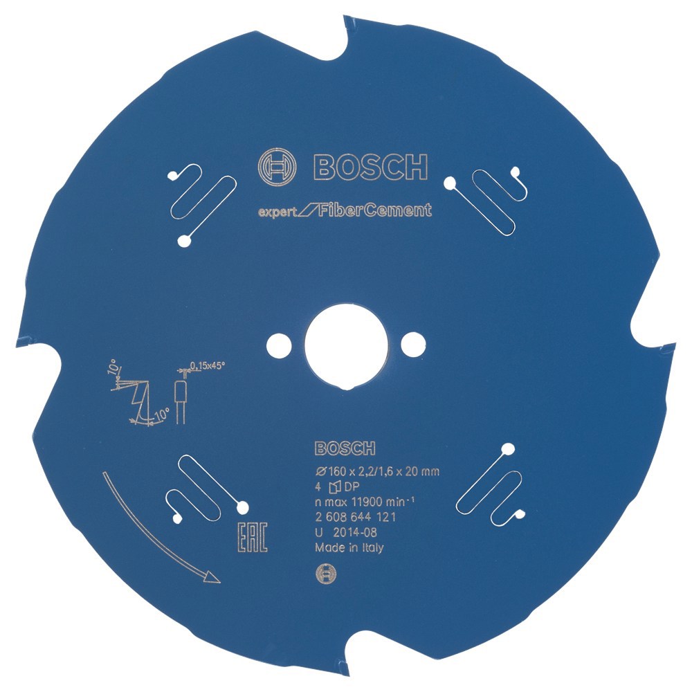 cirkelzaagblad pcd bosch fibre cement