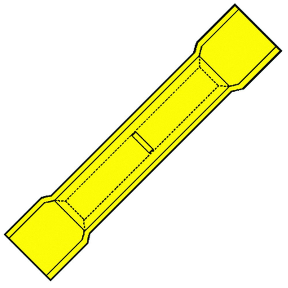 kabelschoen verbinder geisoleerd geel