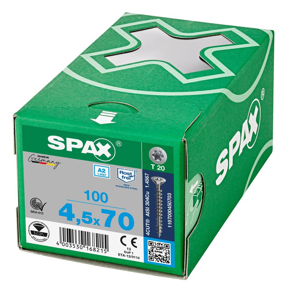 spaanplaatschroef rvs a2 spax-6