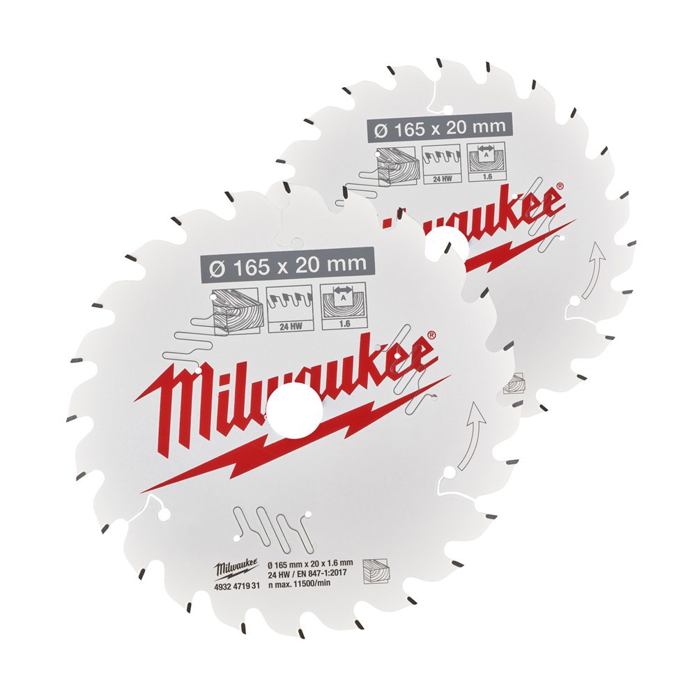 cirkelzaagbladenset milwaukee