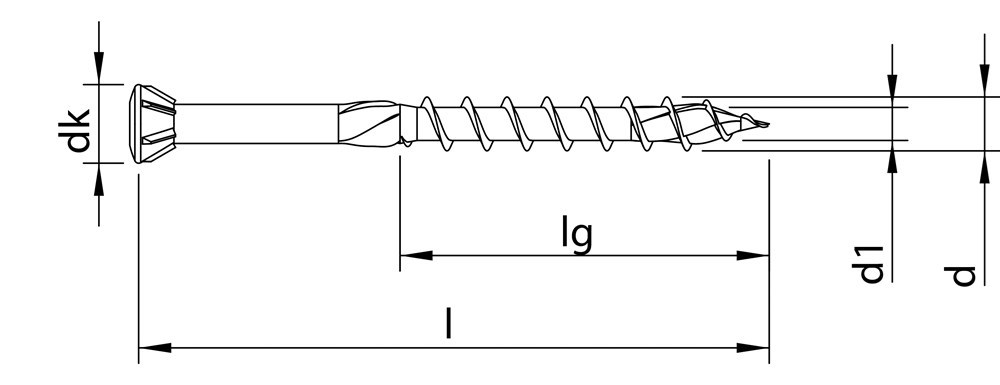 glaslatschroef geel verzinkt heco-3