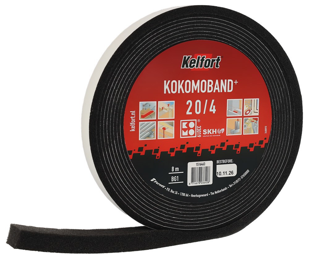 kokomoband zwart kelfort