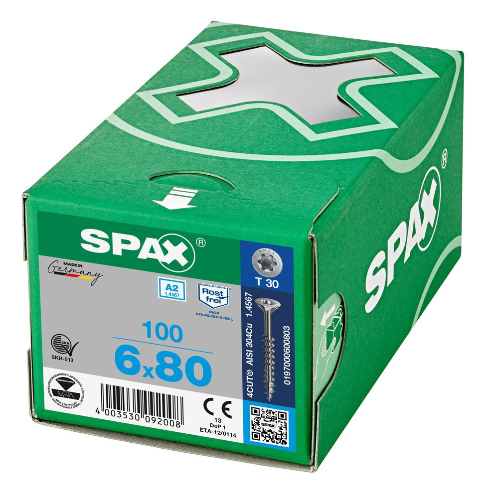 spaanplaatschroef rvs a2 spax-6