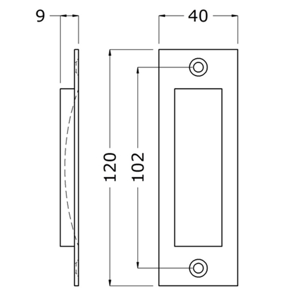 schuifdeurkom aluminium zwart hermeta-3