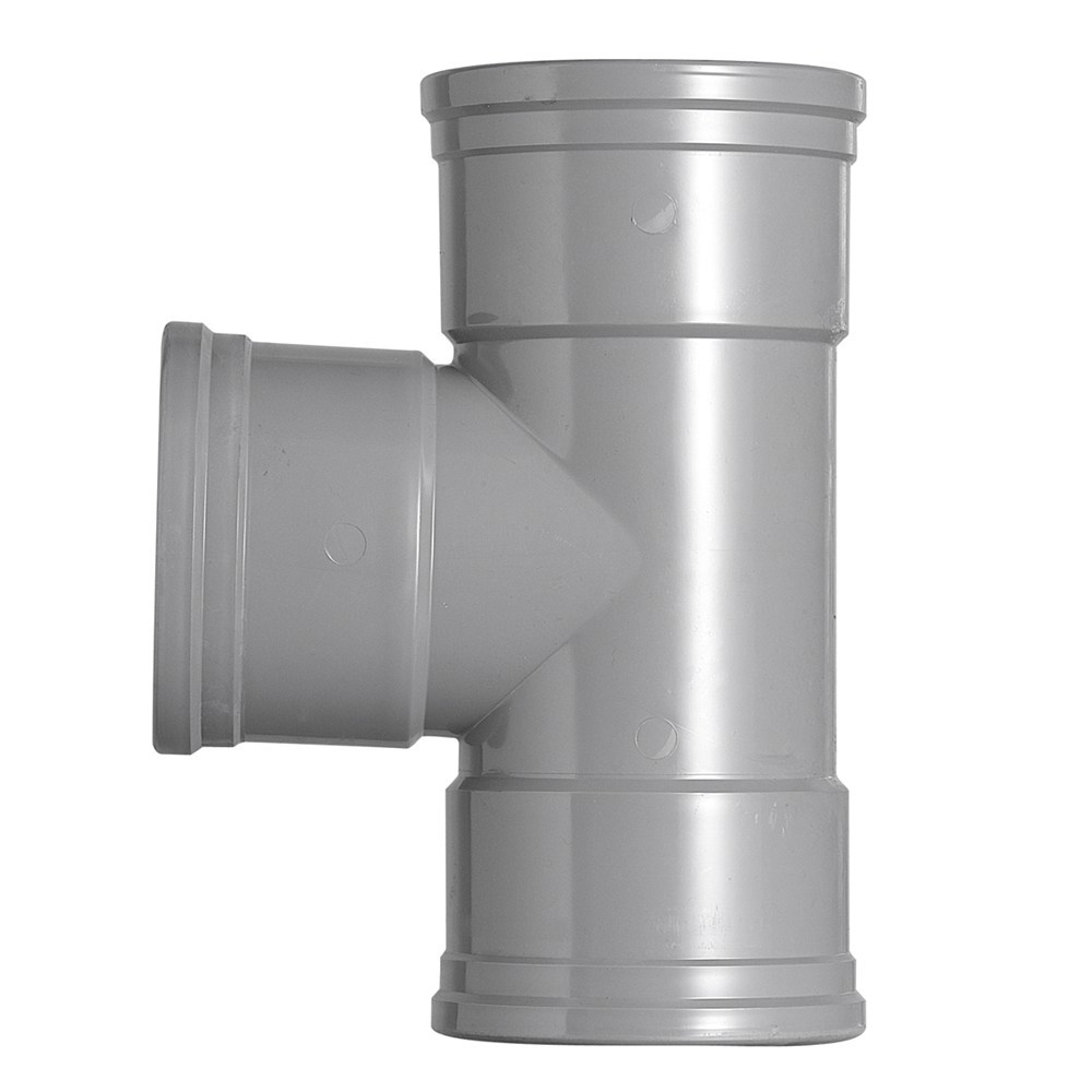 T-stuk pvc grijs rwa-3