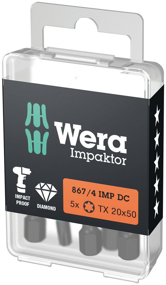 schroefbit lang torx wera impaktor-3
