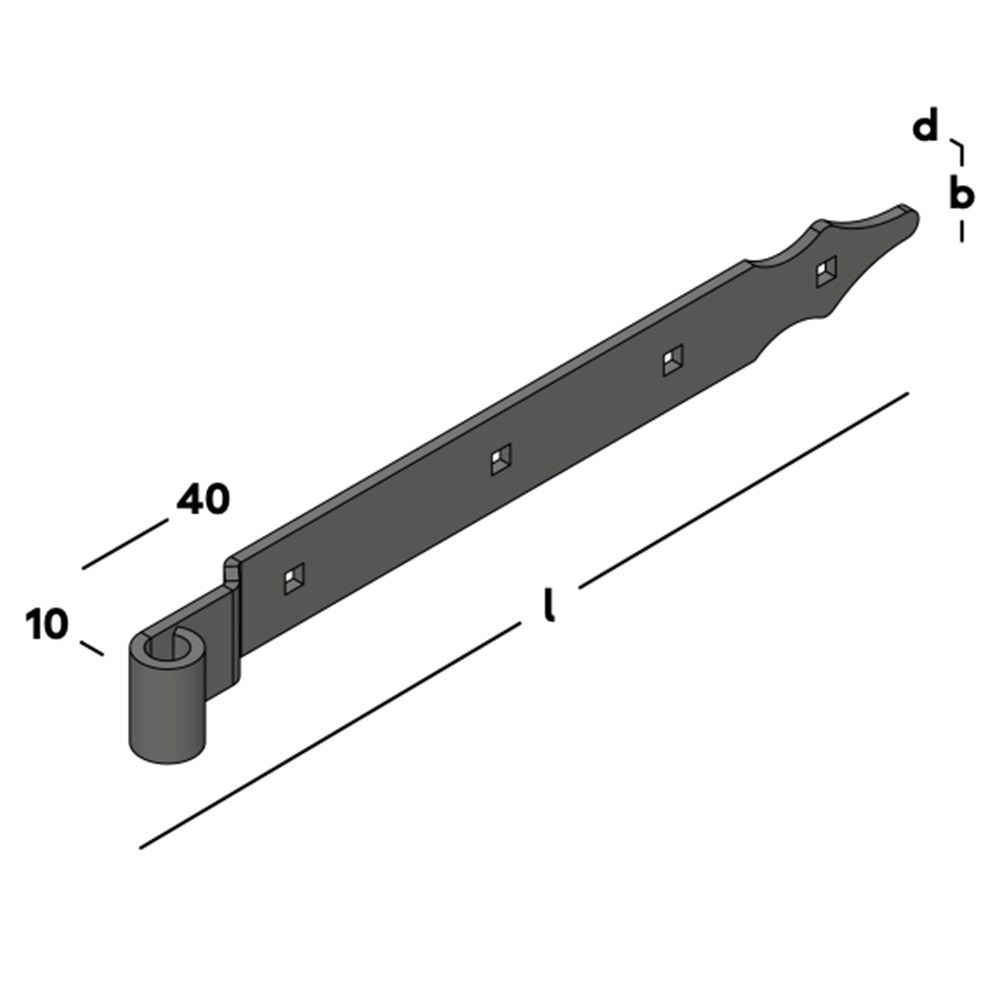 heng voor vlakwerk rustica zwart epz-3