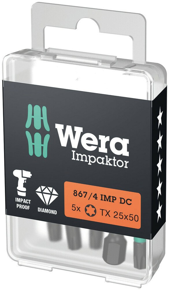schroefbit lang torx wera impaktor-3