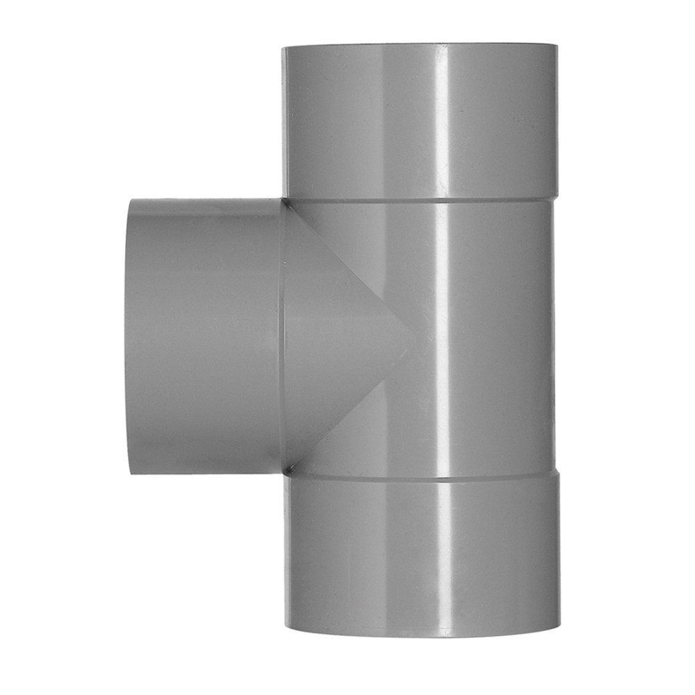 T-stuk pvc grijs rwa-3