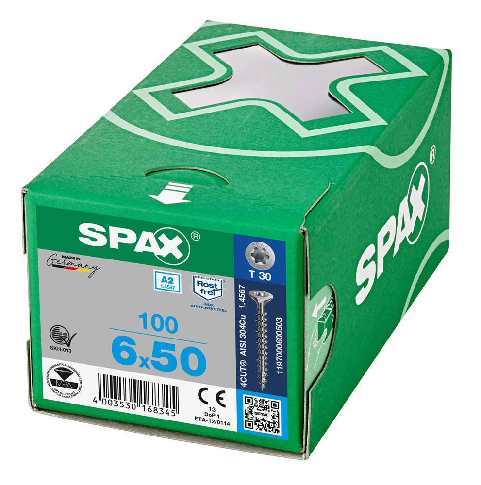 spaanplaatschroef rvs a2 spax-6