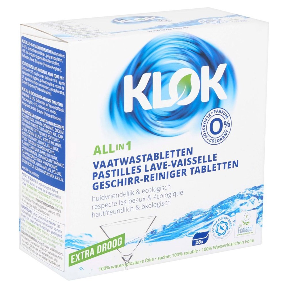 vaatwastabletten klok