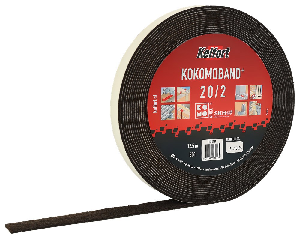 kokomoband zwart kelfort