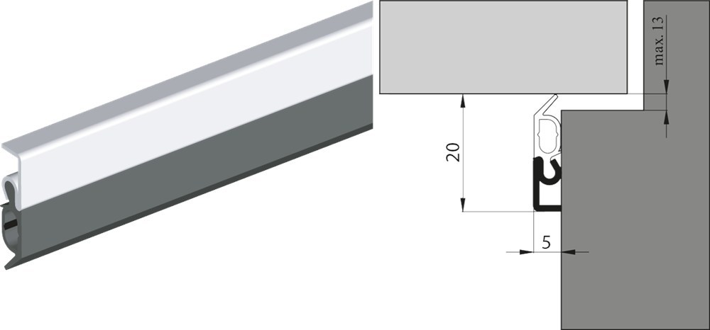 tochtprofiel aluminium opbouw ellen