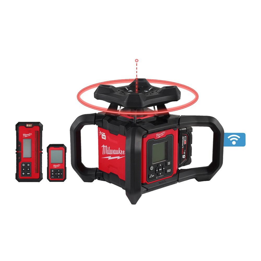 accu rotatielaser rood milwaukee