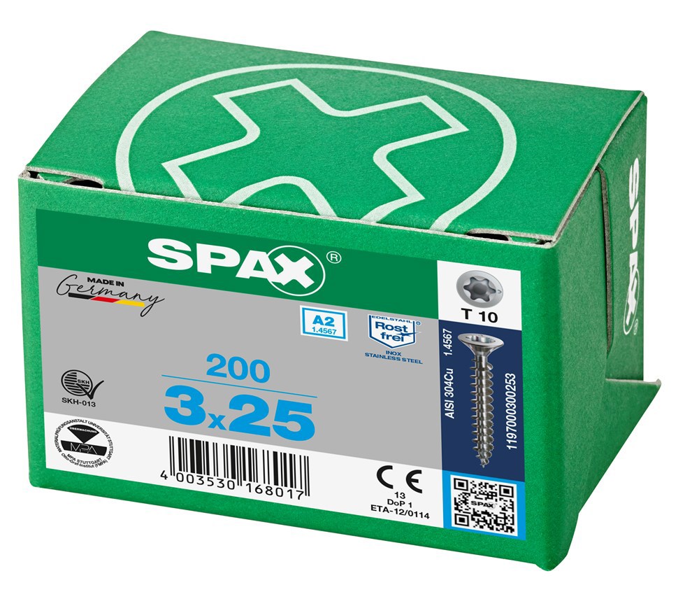 spaanplaatschroef rvs a2 spax-6