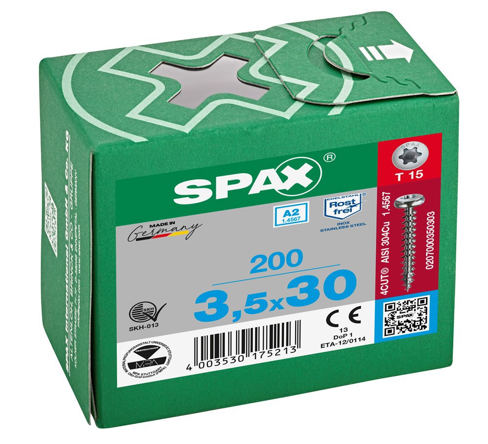 spaanplaatschroef rvs a2 spax-5
