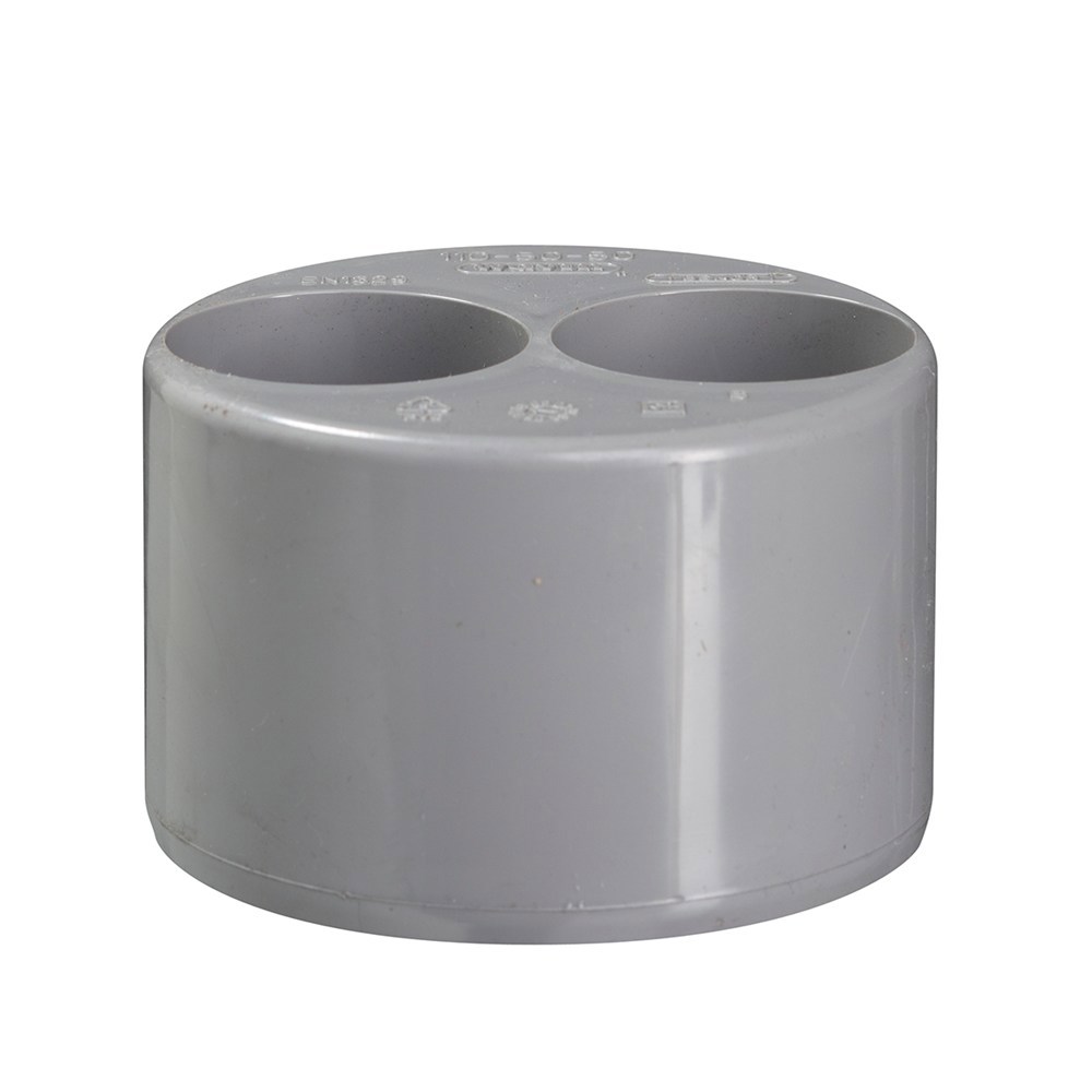 verloopring centrisch pvc grijs rwa-3
