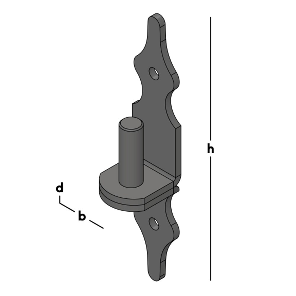 plaatduim rustica zwart epz-3