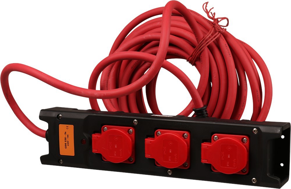 verdeelblok nylon 3-voudig met kabel