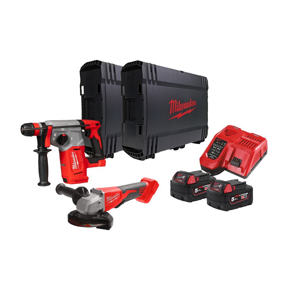 accu combiset milwaukee 5.0Ah/18.0V