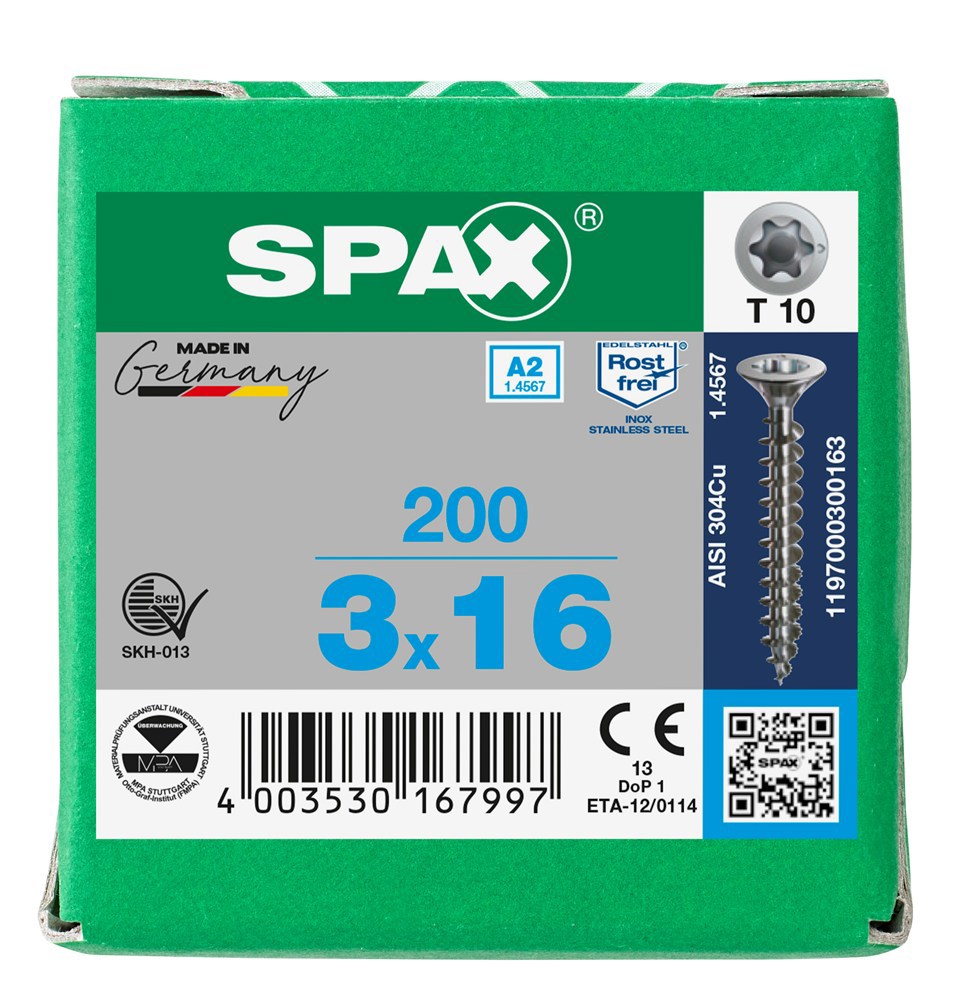 spaanplaatschroef rvs a2 spax-7
